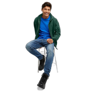 【美国直邮】Hanes Ultimate 男士全拉链连帽卫衣羊毛厚重帽衫