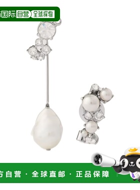 香港直邮GIVENCHY 女士耳饰 BF116PF05M132 SS2026 白色 Asymmetr