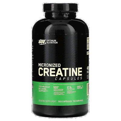 香港直发Optimum Nutrition微粒化肌酸胶囊健康维生素能量300粒