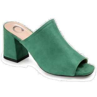 自营 Journee Collection 女式宽幅 Adelaide 拖鞋 - 绿色 美国奥