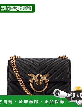香港直邮PINKO 女士单肩包 100074A0GKZ99Q CO 黑色 迷你V形绗缝