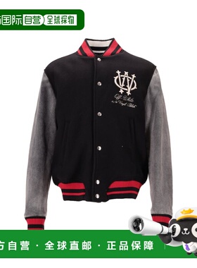 1h可退 香港直邮off-white 男士 GOTHIC OW DEN REG VARSIT BLACK