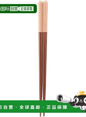 【日本直邮】Kawai 筷子 Haze Kids 驼色 18cm [122625] 抗菌 防