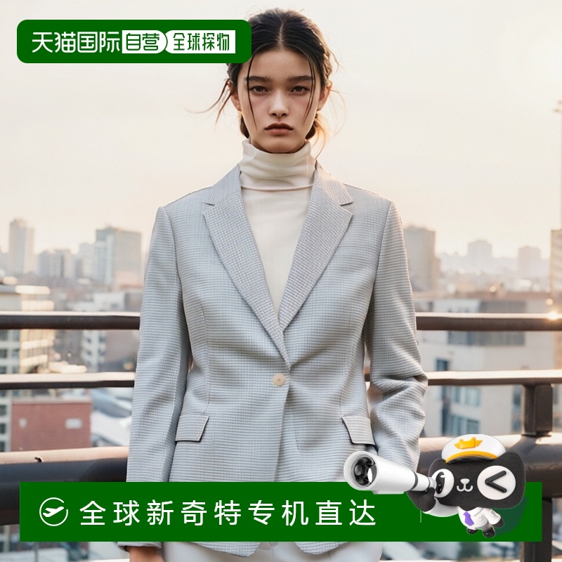 1小时内可退 欧洲直邮theory 女士 休闲西装西服亚麻