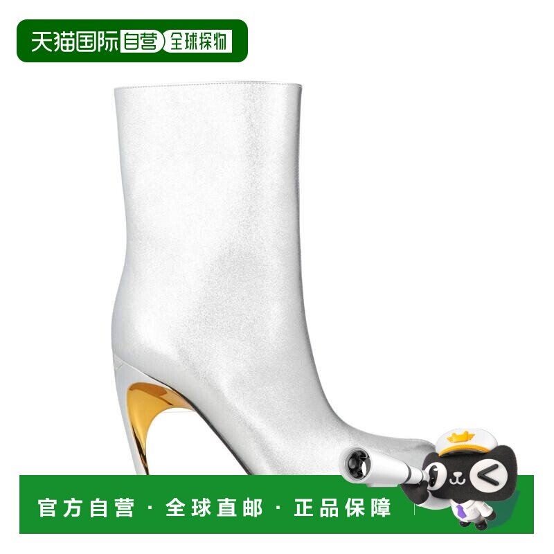 香港直邮mcqueen 亚历山大 麦昆 女士 脚踝靴 metal金属色 舒适时
