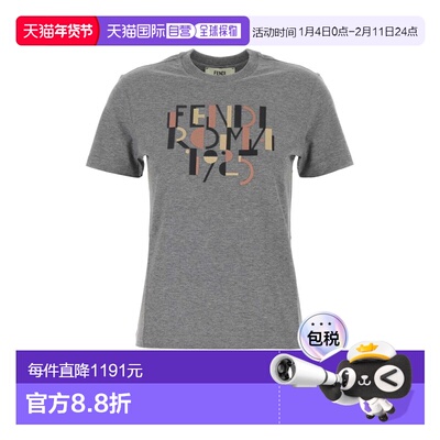 香港直邮FENDI 女士T恤 FS7254AVF8F0TAZ