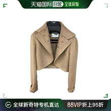 香港直邮FENDI 女士驼色短款夹克 FJ7207-AHL9-F0QU5