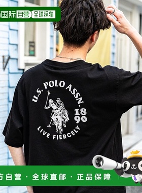 日本直邮U.S. POLO ASSN. 男女款刺绣logo半袖T恤[14701 RK6854EM