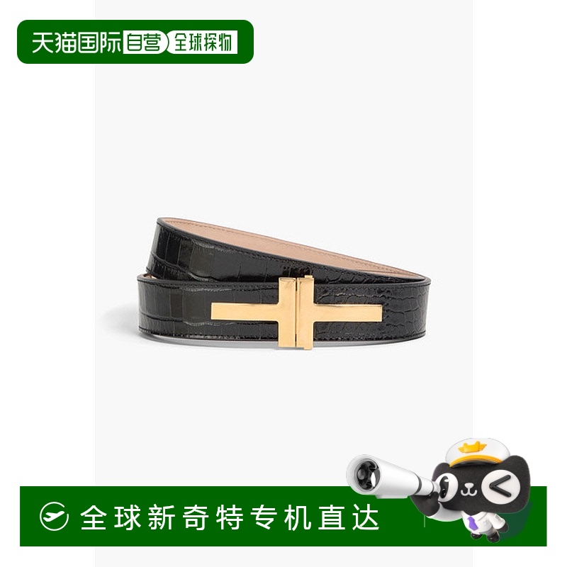 1h可退 香港直邮潮奢 Tom Ford 汤姆 福特 女士 鳄鱼纹皮带腰带 W