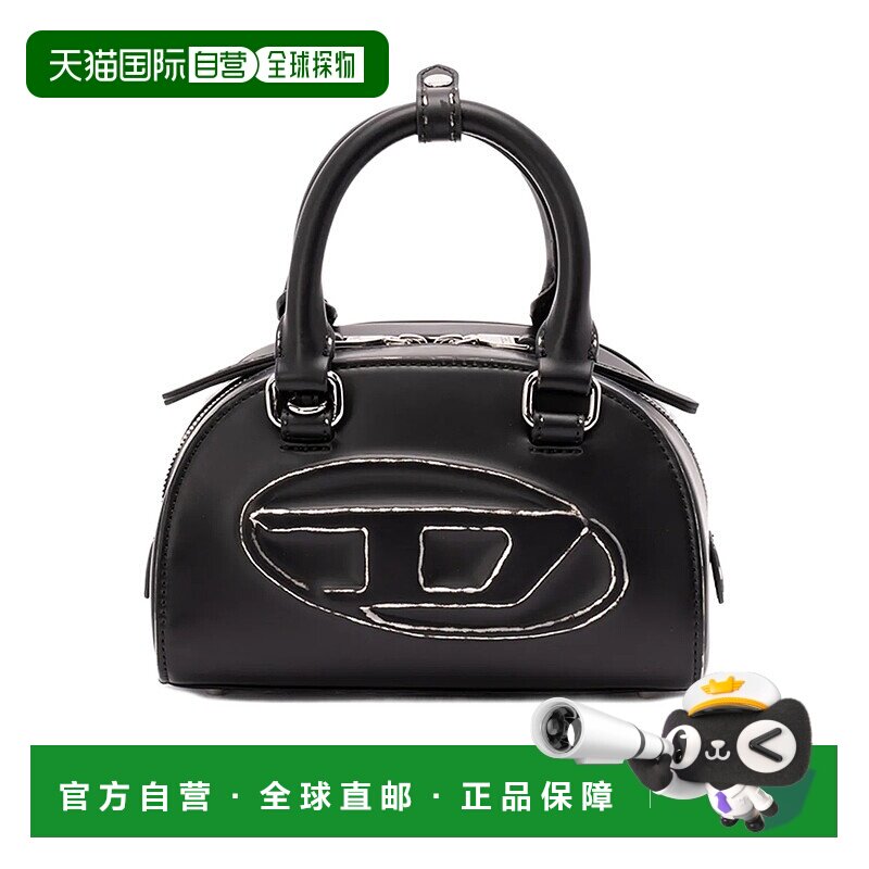 香港直邮DIESEL 女士手提包 X10369P86301DRHA578 AW2025 黑色