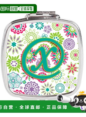 自营 Carolines Treasures CJ2011-XSCM 字母 X 花朵粉色蓝正品