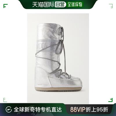 香港直邮潮奢 Moon Boot 月亮靴 女士 Icon 软壳面料人造皮革雪地