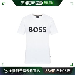 50495742 香港直邮潮奢 波士 BOSS 男士 徽标印花T恤