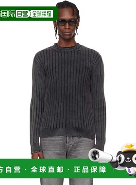 1h可退 香港直邮潮奢 off-white 男士 灰色 Ink Arrow Rib Knit C