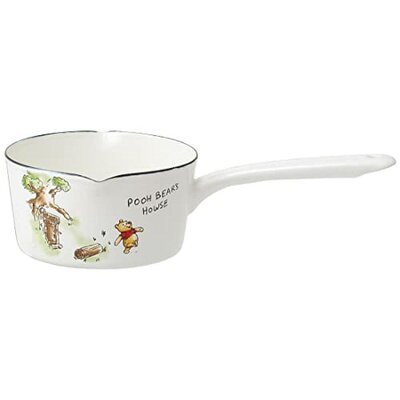 日本直邮Skater斯凯达 搪瓷 双口 牛奶锅 1.2L 小熊维尼 ENMP1-A