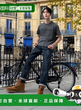 香港直邮BALMAIN 男士T恤 FH1EG000BC72YGD AW2025 灰色 圆领T恤