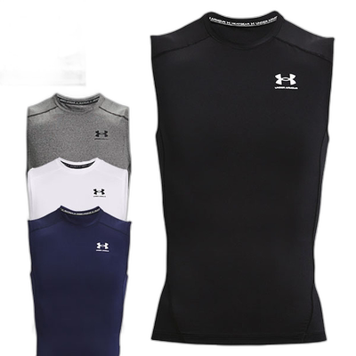 日本直邮Under Armour 内衬衬衫 UA Heat Gear Armor 压缩无袖衬
