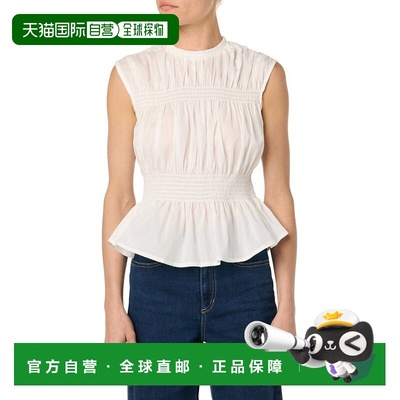 自营JOE'S Jeans Sleeveless Voile Top - white 美国奥莱直发