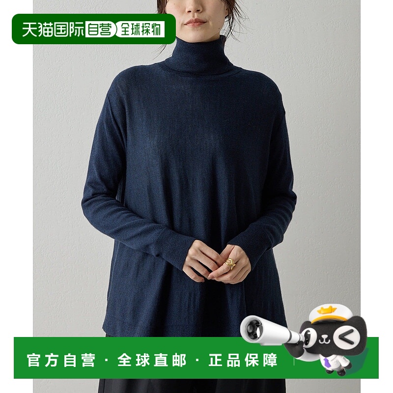 1h可退 日本直邮Drawing Numbers 女装 全棉宽松A字圆摆高领针织