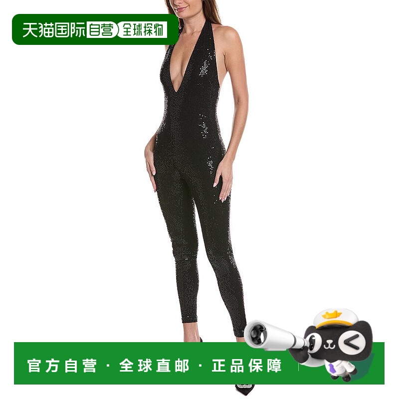 自营Michael Kors Collection Halter Hand Embroidered Catsuit
