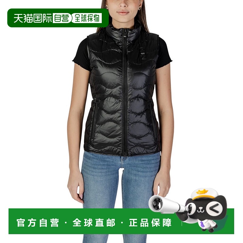 自营Blauer聚酰胺无袖女式夹克-黑色 美国奥莱直发