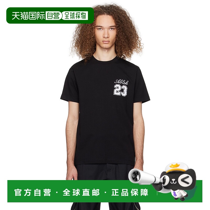 1h可退 香港直邮潮奢 Off-white 男士 黑色 23 T 恤 OMAA027S24JE