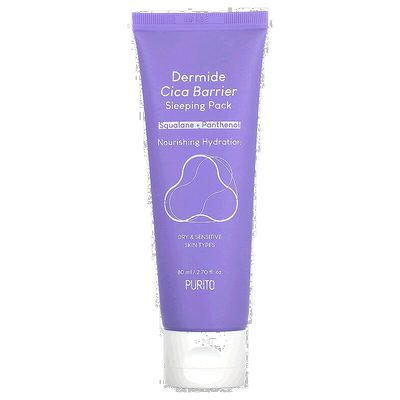 香港直邮Purito,Dermide Cica Barrier，睡眠面膜，2.70 液量盎司
