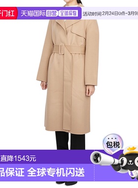 1h可退 香港直邮THEORY 希尔瑞 女士 束带大衣 M0601403TSI