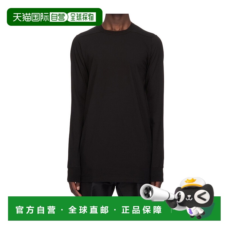 香港直邮RICK OWENS 男士T恤 RU01F2266JA09 SS2026 黑色 长袖T恤