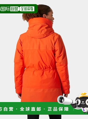 自营欧洲直邮Helly Hansen 女士橙色聚酰胺EscapeH2Flow羽绒派克