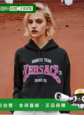 香港直邮VERSACE 女士卫衣 10117351A085986BD50 AW2023 黑色