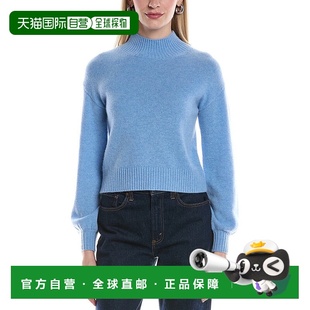 自营philosophy Balloon Sleeve Cashmere Sweater - blue 美国奥