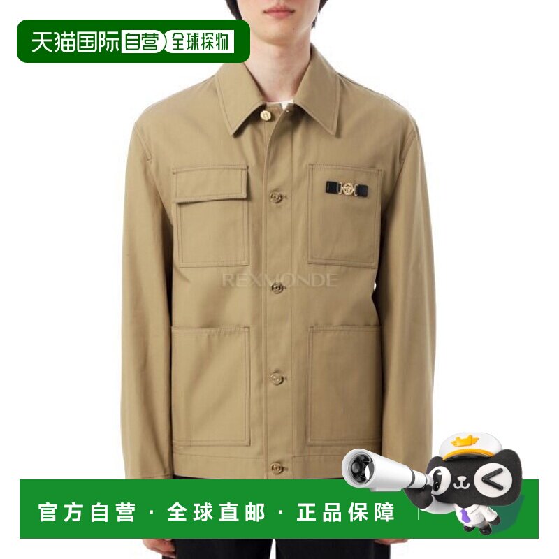 韩国直邮VERSACE 帆布工装夹克（1020687 1A15001 1KI10） 夹克
