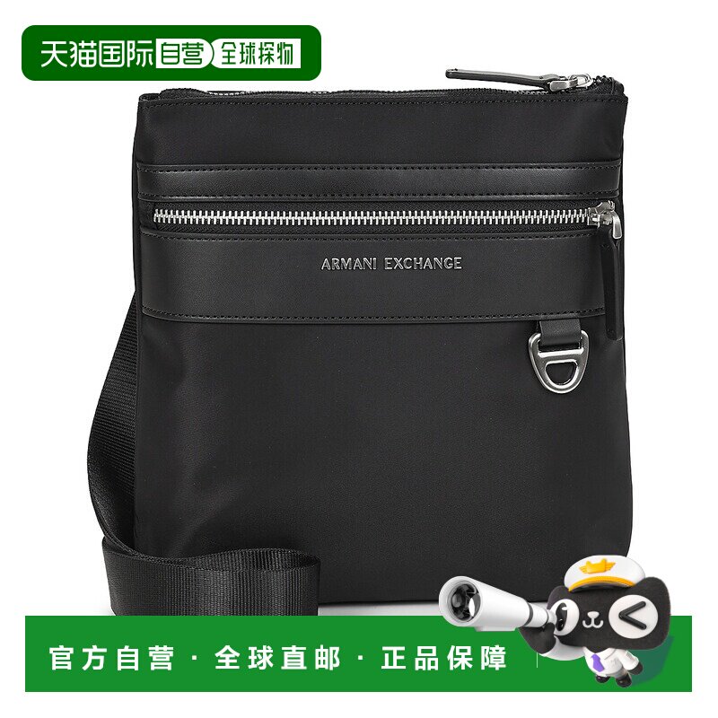 欧洲直邮Armani Exchange包男单肩小挎包黑色XM002534斜挎包男包