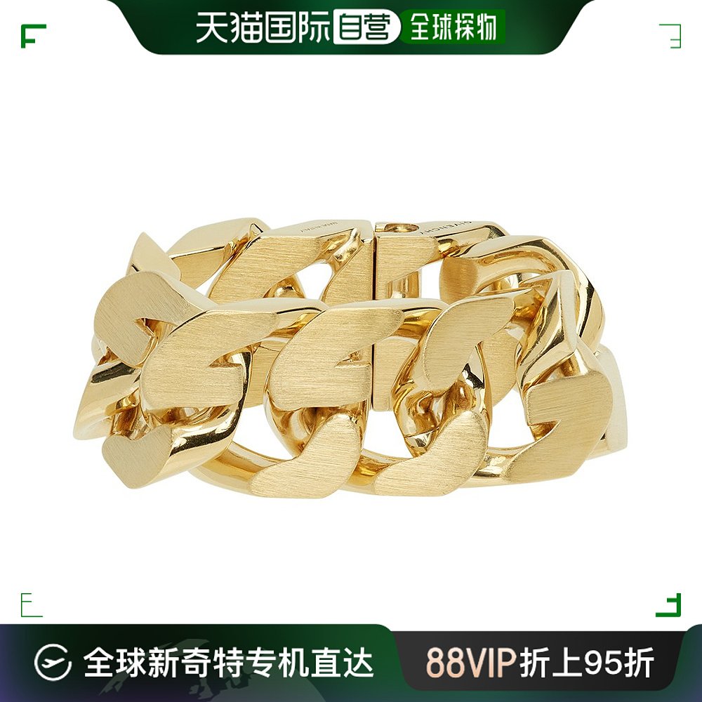 香港直邮潮奢 Givenchy纪梵希男士金色中号 G Chain手链 BN20-封面