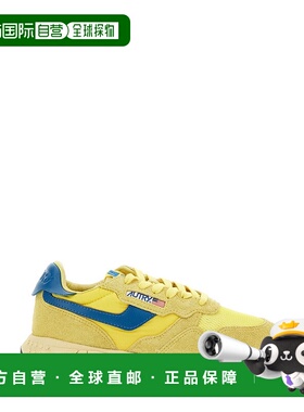 1h可退 香港直邮潮奢 AUTRY 女士 'Reelwind' Blend 黄色低帮带Lo