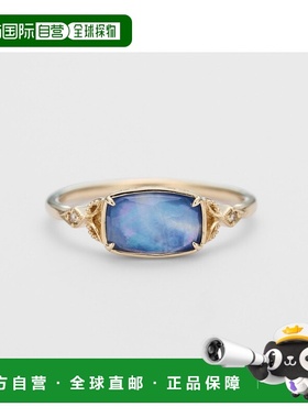 日本直邮日潮 agete 阿卡朵 K10蓝宝石/石英/贝壳戒指爆款钻石