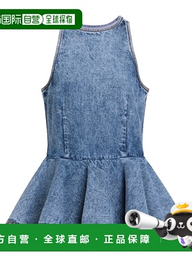 1h可退 香港直邮Alaia 荷叶边牛仔上衣 AA9H1410T535C