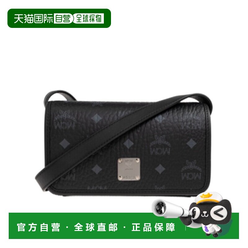 1h可退 香港直邮MCM 男士斜挎包 MXZGSTA01BK SS2026 黑色 翻盖单