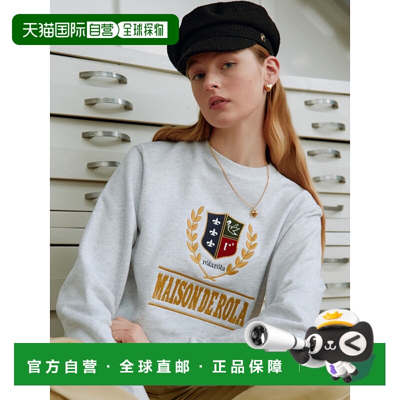 韩国直邮rolarola少女甜美可爱清新法式日常设计师女款卫衣302267