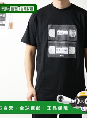 日本直邮Hugo Boss ORANGE 徽标 T恤 橙色 50510021 男士短袖圆领