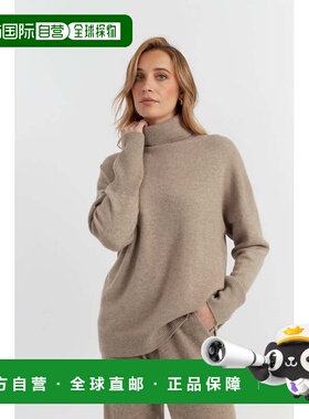 自营chinti & parkerWarm-Oatmeal Pure Cashmere Relaxed Rollne