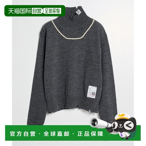日本直邮MAISON MIHARA YASUHIRO 女装 珍珠做旧针织毛衣 2766300