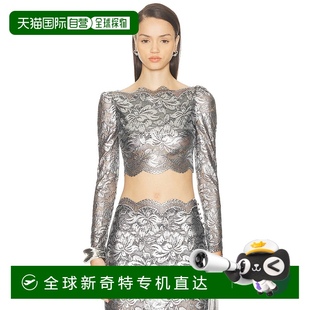 上衣 1h可退 蕾丝短款 香港直邮Rabanne 25AJTO845PA0244 女士