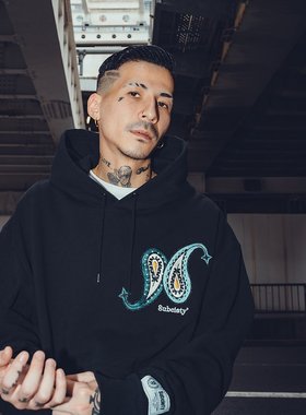 Subciety 男女同款佩斯利刺绣加厚卫衣 10531708