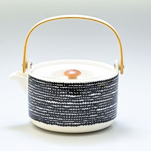 日本直邮Marimekko黑波点咖啡杯马克杯茶杯壶男女同款茶壶700ml