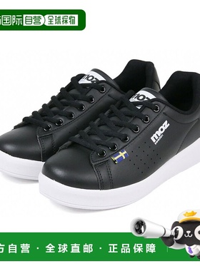 日本直邮moz 女士运动鞋厚底黑色时尚低帮轻便坡跟鞋底行走方便简