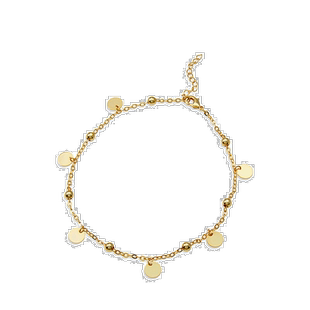 自营 savvy cie jewels吉普赛月亮脚链 黄色 美国奥莱直发