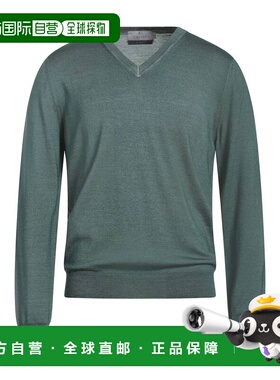 香港直邮Canali 康钠丽 男士 毛衣 green绿色 舒适时尚