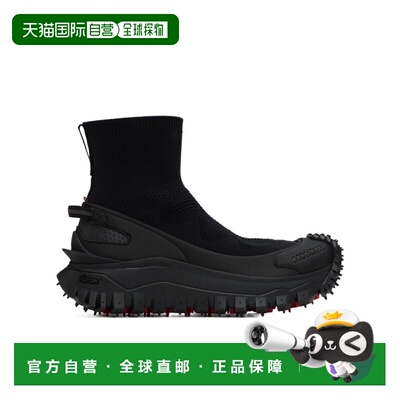 1h可退 香港直邮Moncler 徽标压花高帮运动鞋 J209B4M00120M3809